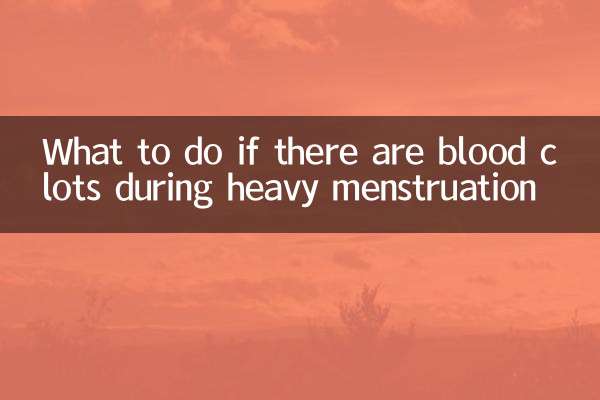 月經量多有血塊怎麼辦