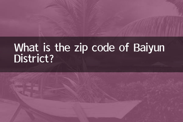 Qual é o código postal do distrito de Baiyun?