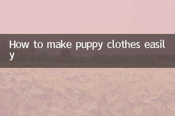 강아지 옷 쉽게 만드는 방법