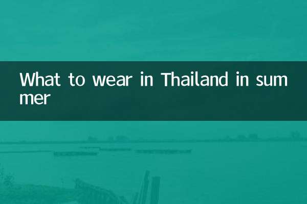 What to wear in Thailand in summer