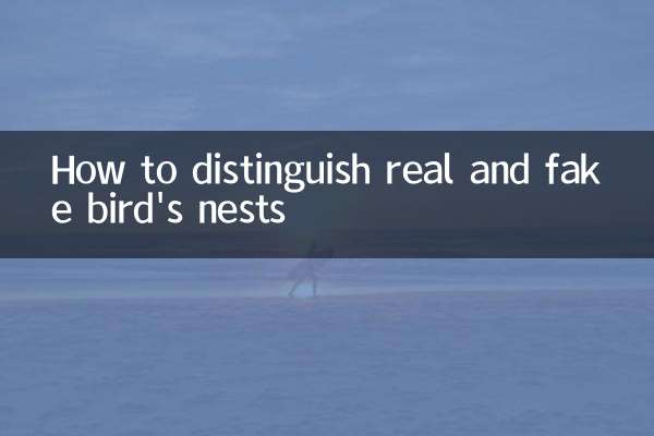 Come distinguere i nidi di uccelli veri da quelli finti