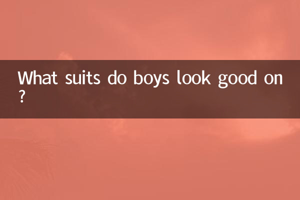In welchen Anzügen sehen Jungen gut aus?