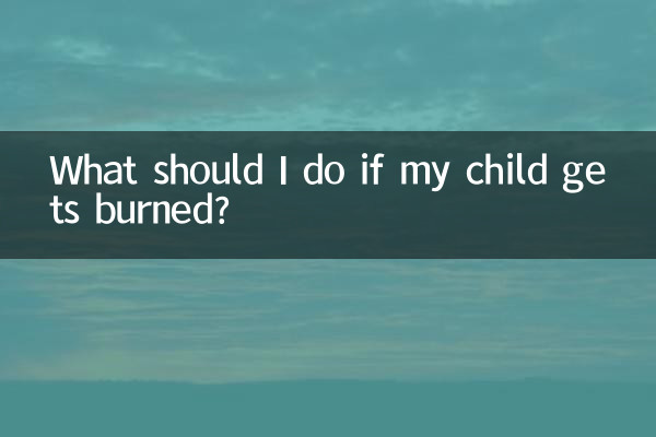 Que dois-je faire si mon enfant se brûle ?