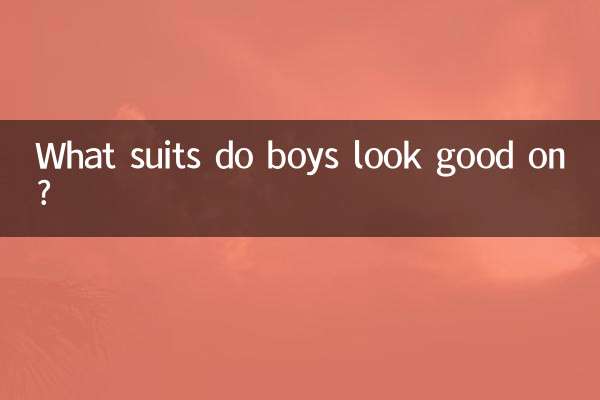 In welchen Anzügen sehen Jungen gut aus?