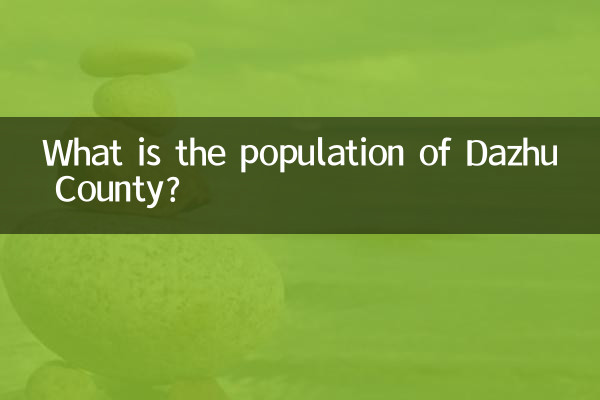 Qual é a população do condado de Dazhu?