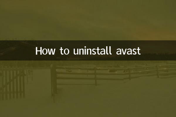 Cómo desinstalar avast