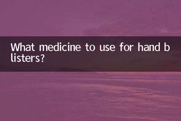 Quale medicinale usare per le vesciche sulle mani?