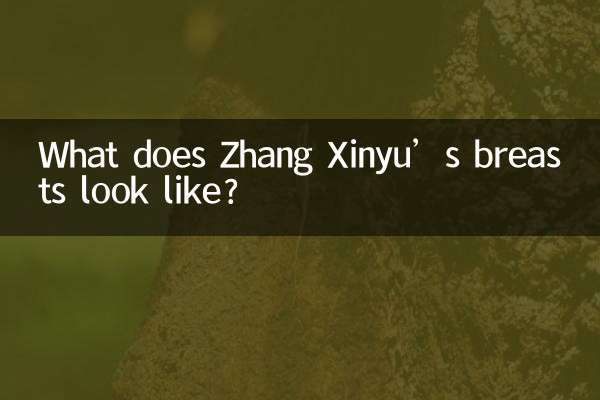 كيف يبدو شكل ثديي Zhang Xinyu؟