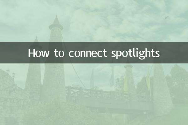 How to connect spotlights