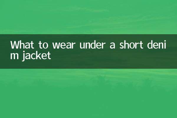 Was trägt man unter einer kurzen Jeansjacke?