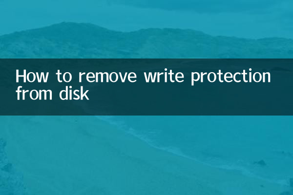 磁盘怎么去掉写保护