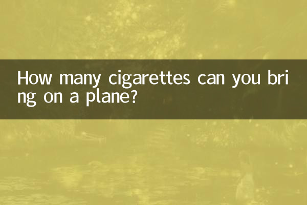 आप हवाई जहाज़ पर कितनी सिगरेट ला सकते हैं?