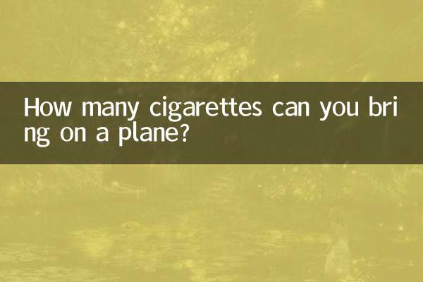 आप हवाई जहाज़ पर कितनी सिगरेट ला सकते हैं?