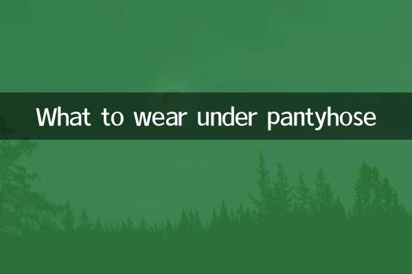 팬티 스타킹 아래에 무엇을 입을까요?