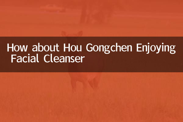 Как насчет Hou Gongchen, наслаждаясь очищающим средством для лица