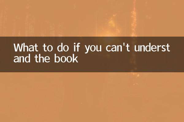 Que faire si vous ne pouvez pas comprendre le livre
