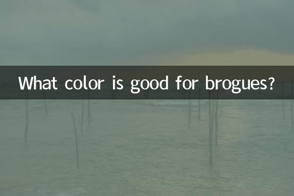 Quelle est la couleur des meilleures chaussures Brock