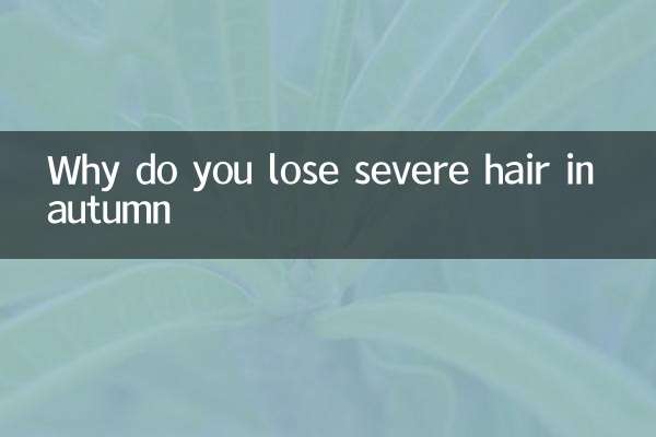 Warum verlieren Sie im Herbst schwere Haare?