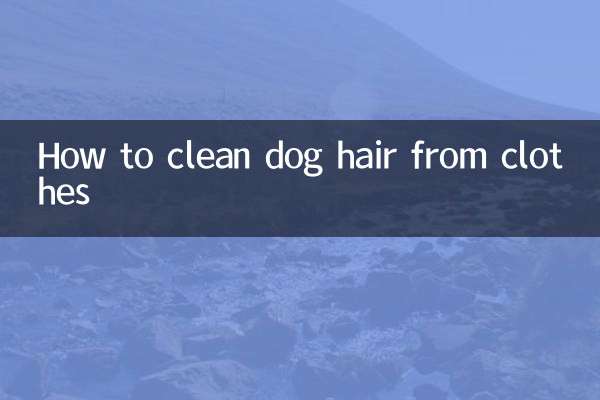Comment nettoyer les poils de chien des vêtements