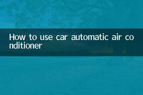 Come utilizzare il condizionatore automatico dell'auto