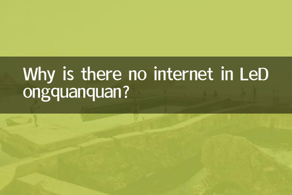 Perché non c'è internet a LeDongquanquan?