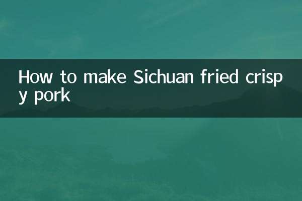 Cómo hacer carne de cerdo crujiente frita de Sichuan