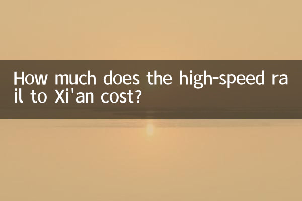 ما هي تكلفة السكك الحديدية عالية السرعة إلى شيان؟