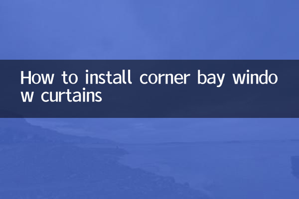Comment installer des rideaux de baie vitrée d'angle