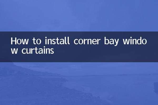 Comment installer des rideaux de baie vitrée d'angle