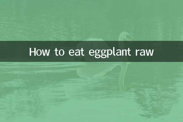 Wie man Auberginen roh isst