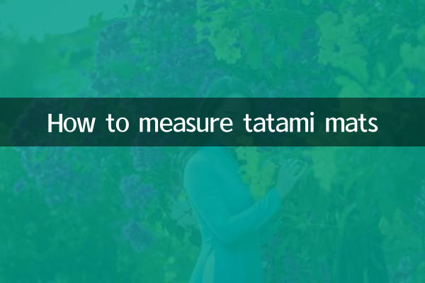 How to measure tatami mats