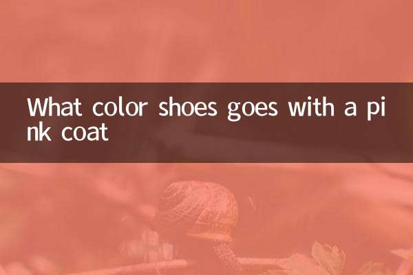 핑크색 코트에는 어떤 색의 신발이 어울리는지