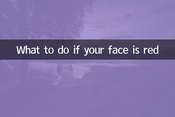 顔が赤い場合の対処法