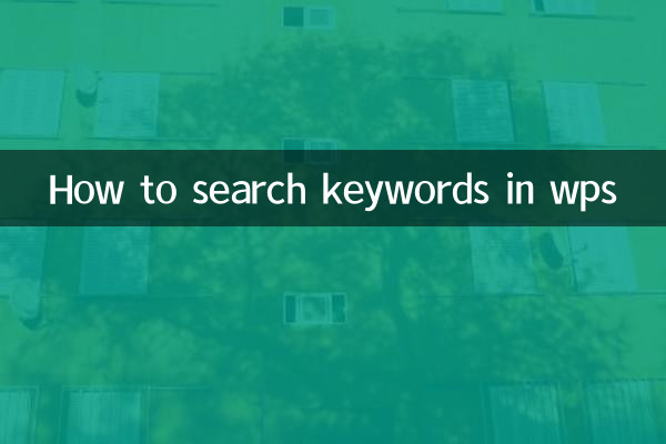 نحوه جستجوی کلمات کلیدی در wps