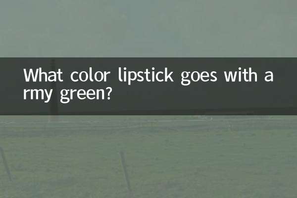 Di che colore il rossetto si abbina al verde militare?