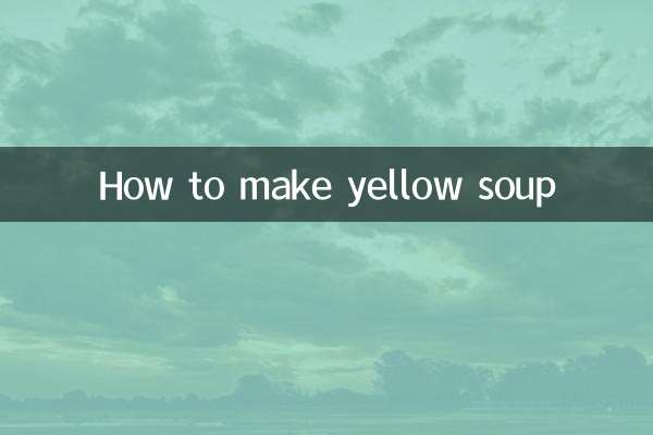 طرز تهیه سوپ زرد