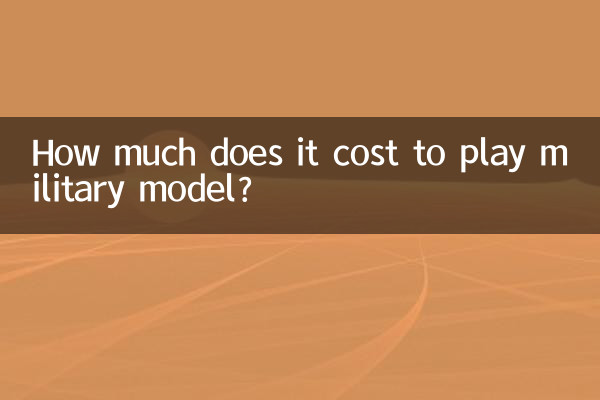 সামরিক মডেল খেলতে কত খরচ হয়?