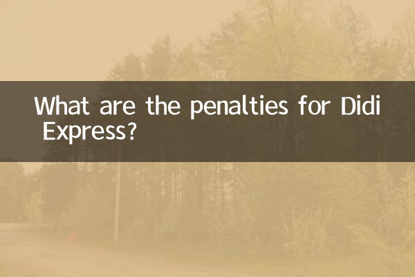 Quelles sont les sanctions pour Didi Express ?