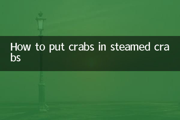 So legen Sie Krabben in gedünstete Krabben