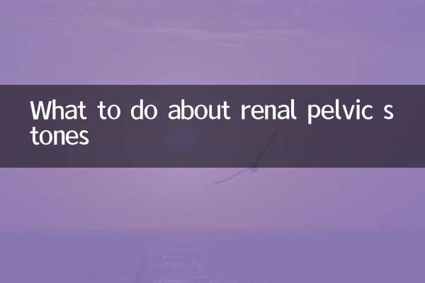 신장 골반 결석에 대해해야 할 일