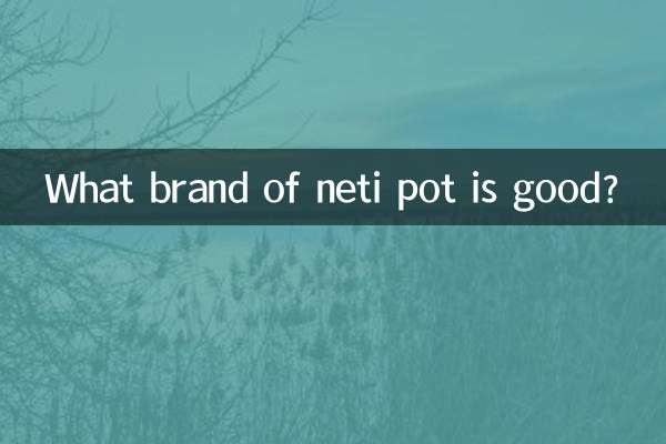 Quale marca di neti pot è buona?