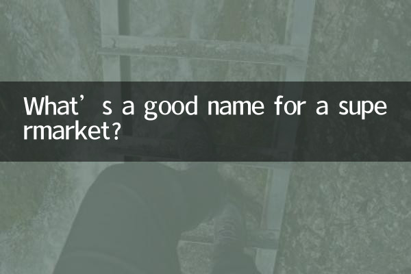Какое хорошее название для супермаркета?
