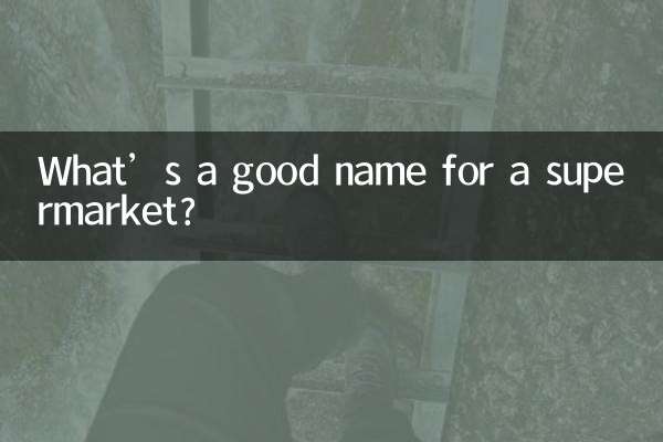 Какое хорошее название для супермаркета?