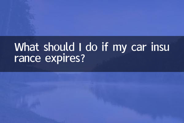 What should I do if my car insurance expires?