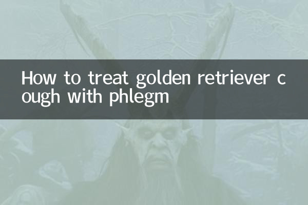How to treat golden retriever cough with phlegm