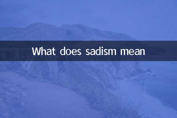 Cosa significa sadismo