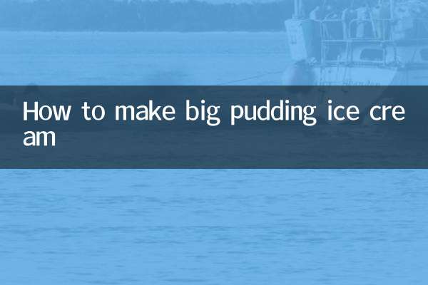 Как приготовить большой пудинг-мороженое