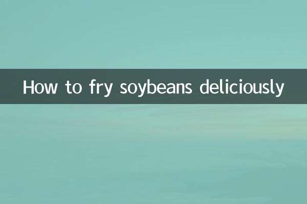 Come friggere deliziosamente la soia