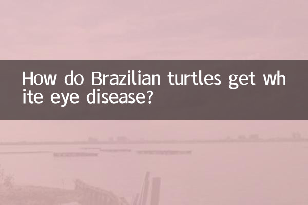 ब्राज़ीलियाई कछुओं को सफ़ेद आँख की बीमारी कैसे होती है?
