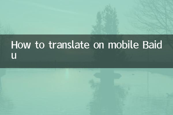 چگونه در موبایل بایدو ترجمه کنیم